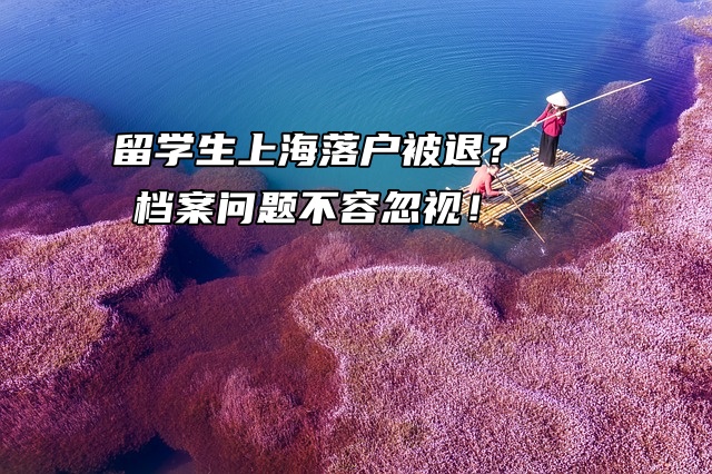 留学生上海落户被退？档案问题不容忽视！