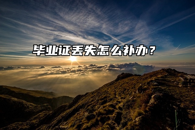 毕业证丢失？冷静！以下是完整的补办攻略