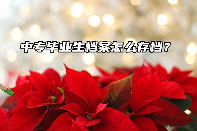 毕业生须知：中专毕业生档案怎么存档？