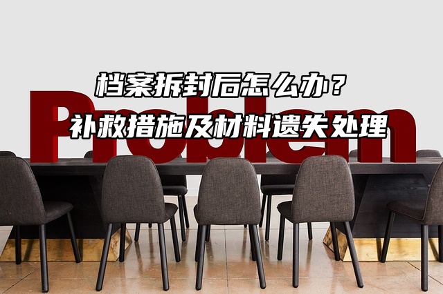 档案拆封后怎么办？补救措施及材料遗失处理方法来啦!