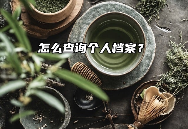 全国档案查询通道：怎么查询个人档案？