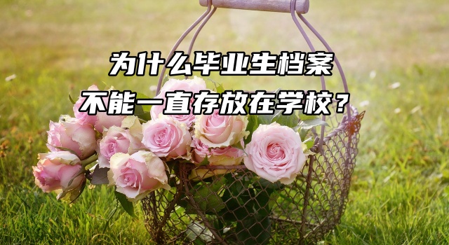 为什么毕业生档案不能一直存放在学校？