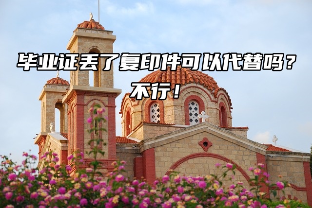 毕业证丢了复印件可以代替吗？不行！