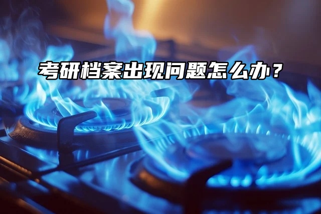 考研档案出现问题怎么办？上岸不易赶紧补救！