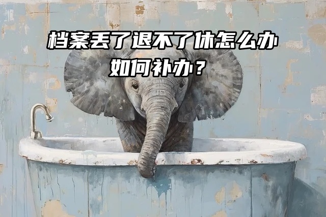 档案丢了退不了休怎么办，如何补办？