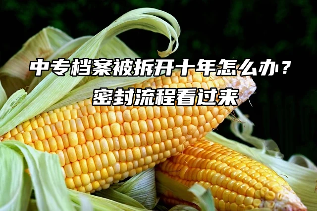 中专档案被拆开十年怎么办？密封流程看过来