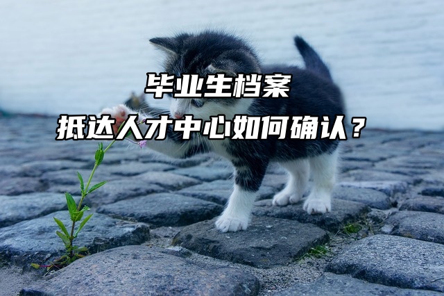 毕业生全体注意！档案抵达人才中心如何确认？