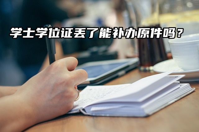 学士学位证丢了能补办原件吗？