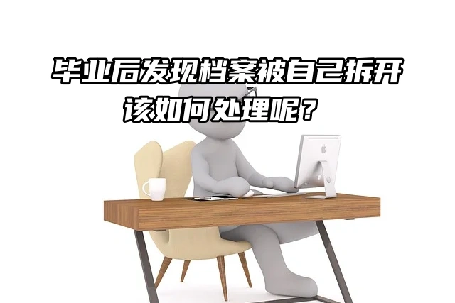 毕业后发现档案被自己拆开，该如何处理呢？