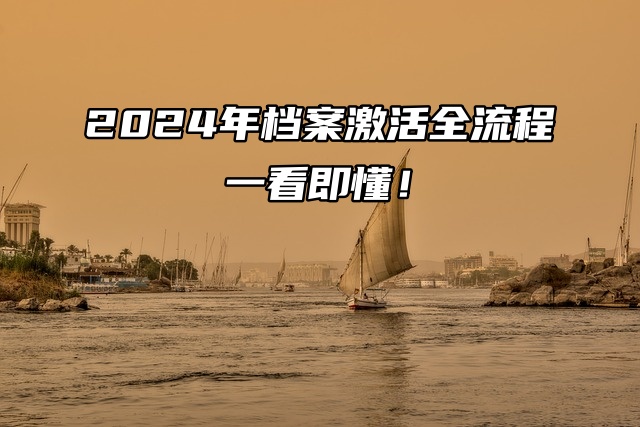 2024年档案激活全流程，一看即懂！