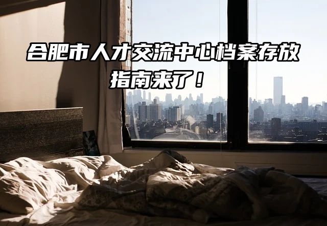 合肥市人才交流中心档案存放指南来了！