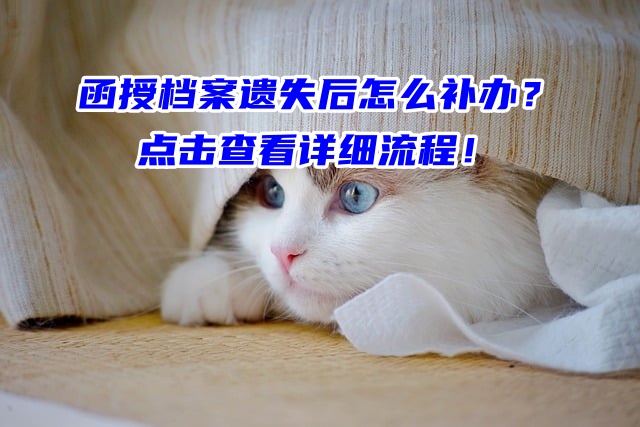 函授档案遗失后怎么补办？点击查看详细流程！