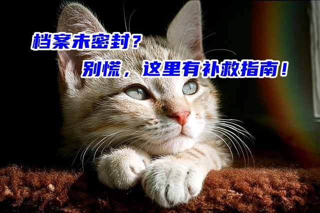 档案未密封？别慌，这里有补救指南！