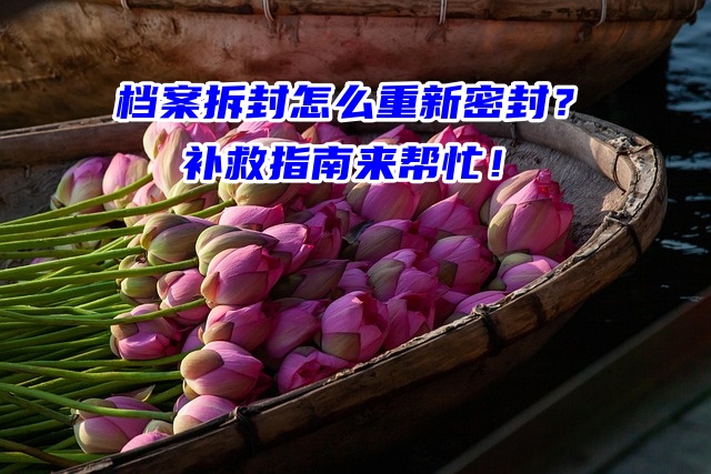 档案拆封怎么重新密封？补救指南来帮忙！