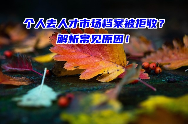 个人去人才市场档案被拒收？解析常见原因！