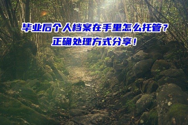 毕业后个人档案在手里怎么托管？正确处理方式分享！