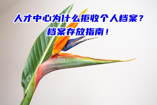 人才中心为什么拒收个人档案？档案存放指南！