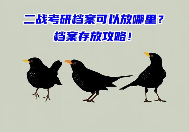 二战考研档案可以放哪里？档案存放攻略！