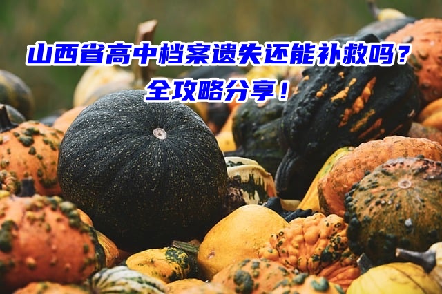 山西省高中档案遗失还能补救吗？全攻略分享！