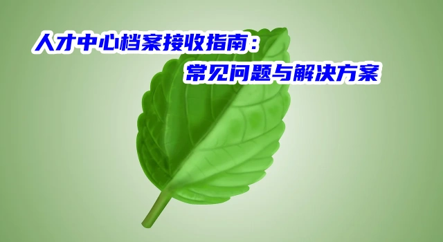 人才中心档案接收指南：常见问题与解决方案