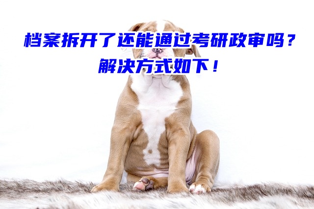 档案拆开了还能通过考研政审吗？解决方式如下！