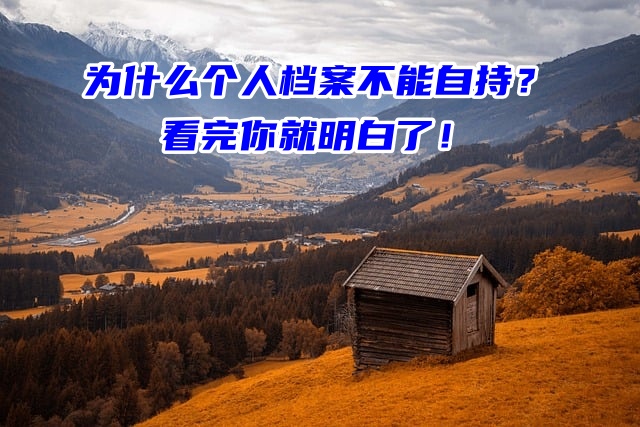 为什么个人档案不能自持？看完你就明白了！