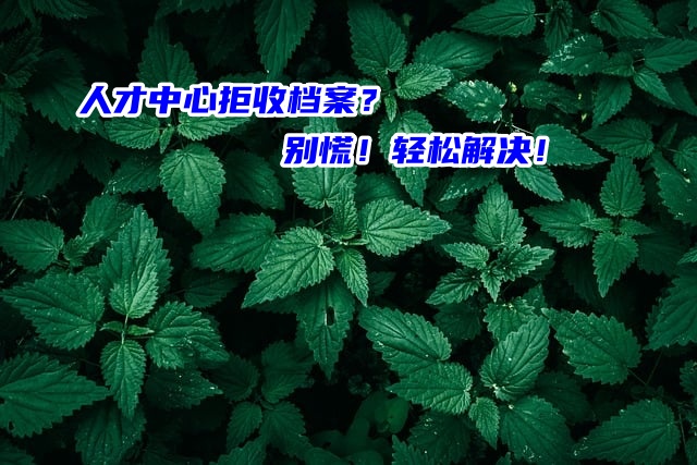 人才中心拒收我自己带过去的档案？别慌！轻松解决！